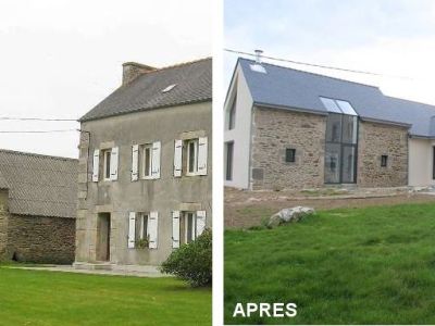 Rénovation d'une maison dans le finistère