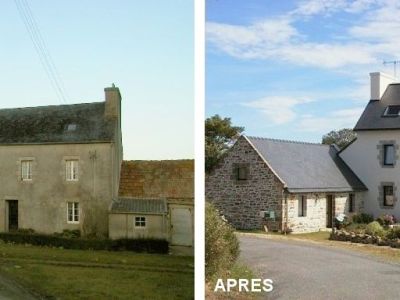 Rénovation d'un corps de ferme dans le finistère