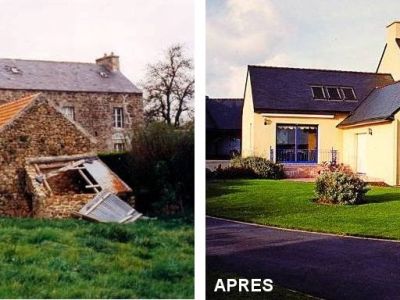 Rénovation d'un corps de ferme dans le Finistère